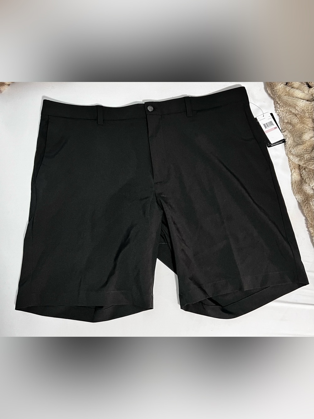 Callaway Men's Black Flat-Front Golf Shorts